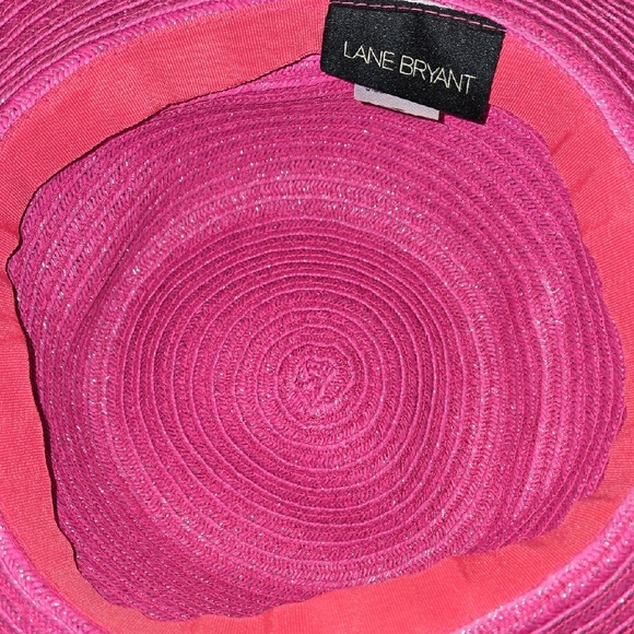 Lane Bryant Sparkling Pink Wide-Brim Hat - Picture 4 of 8